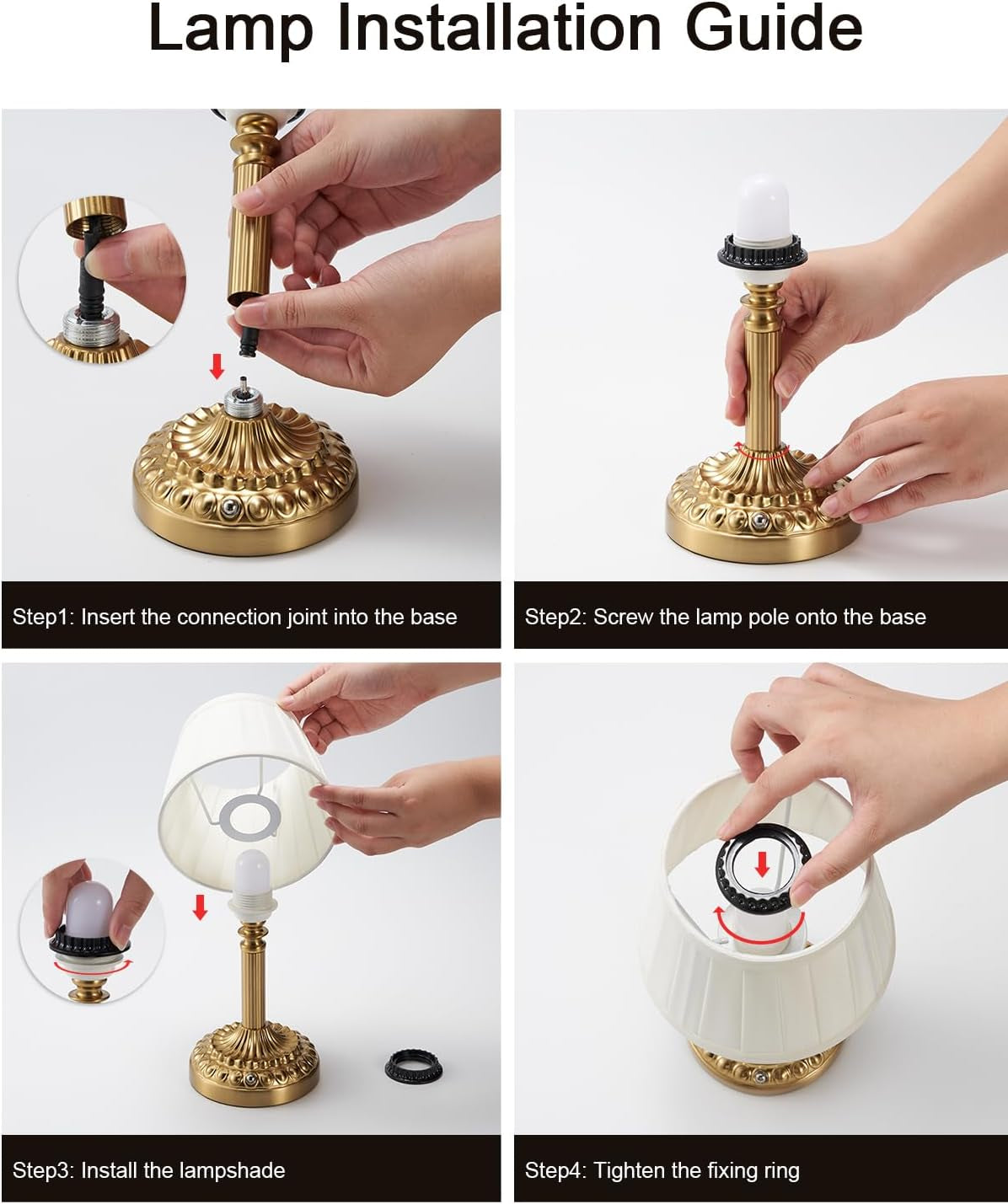 Small Cordless Table Lamp for Restaurant, 5200Mah Rechargeable
