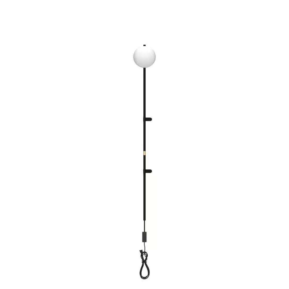4.72 In. 1-Light White Modern Plug-In Wall Sconce with Globe Shade, LED Wall Lamp with Switch (No Bulb Included）