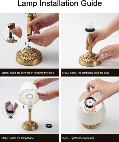 Small Cordless Table Lamp for Restaurant, 5200Mah Rechargeable