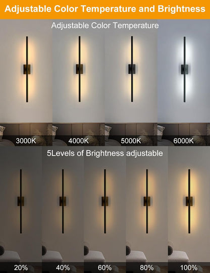 Battery Operated Wall Sconces Set of 2, Wireless Rechargeable Wall Lights